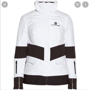 Women's White and Black Ski Jacket
